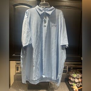 Peter Millar Polo Shirt Mens XL Striped Summer Comfort Grayhawk Golf Club